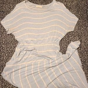 Maxi stripped white and blue dress